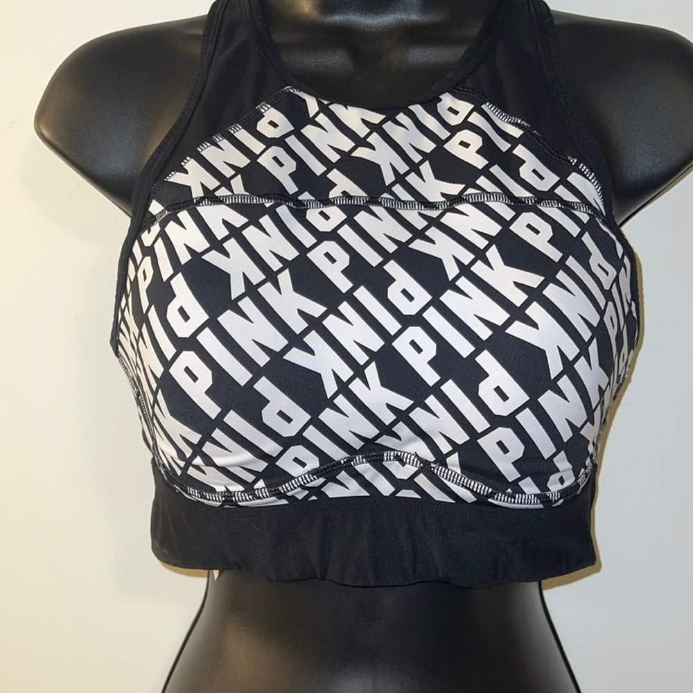 CLASSICE PINK LOGO SPORTS BRA
